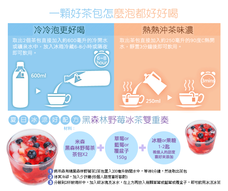 米森有機黑森林野莓茶