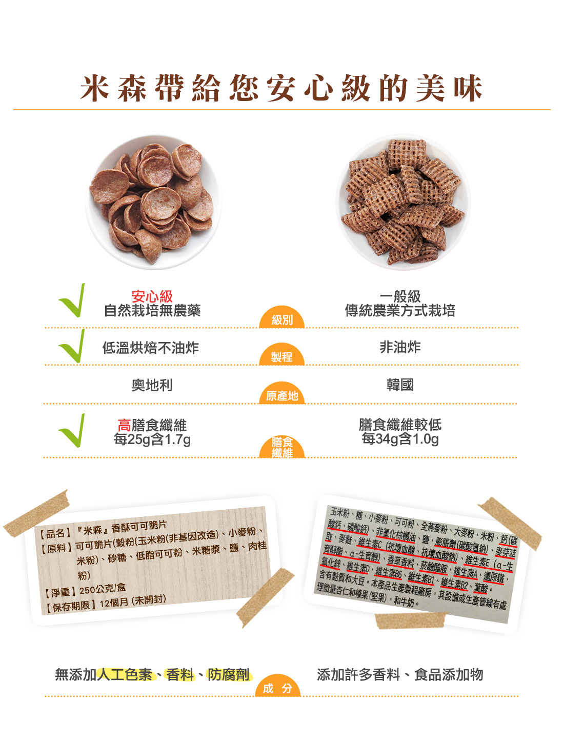 米森香酥可可脆片
