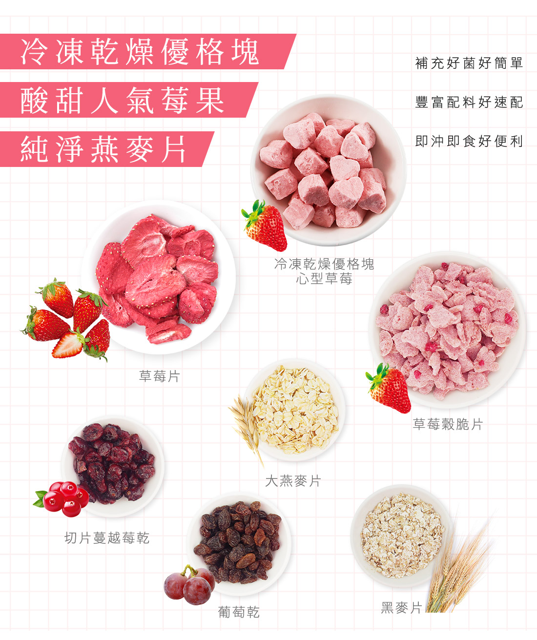 米森乳酸菌草莓優格麥片